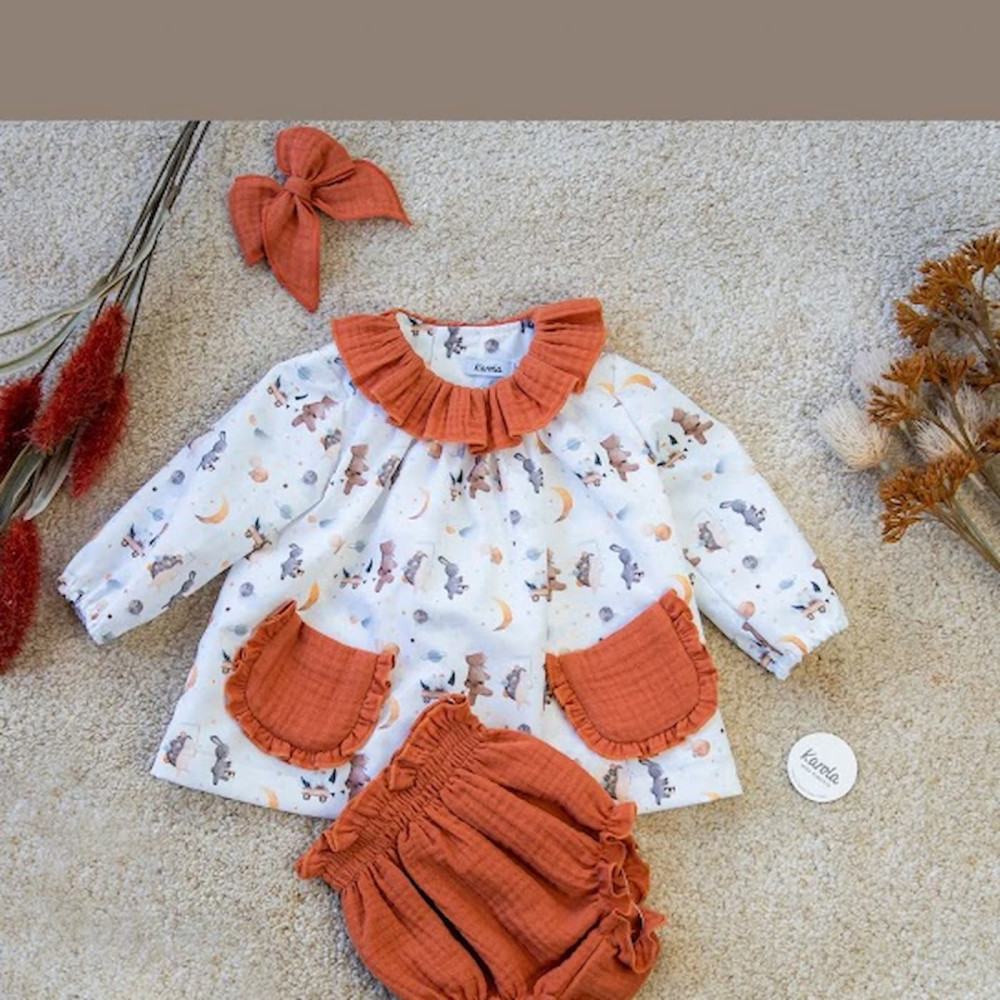 Jesusito Teddy con braguita en tono teja