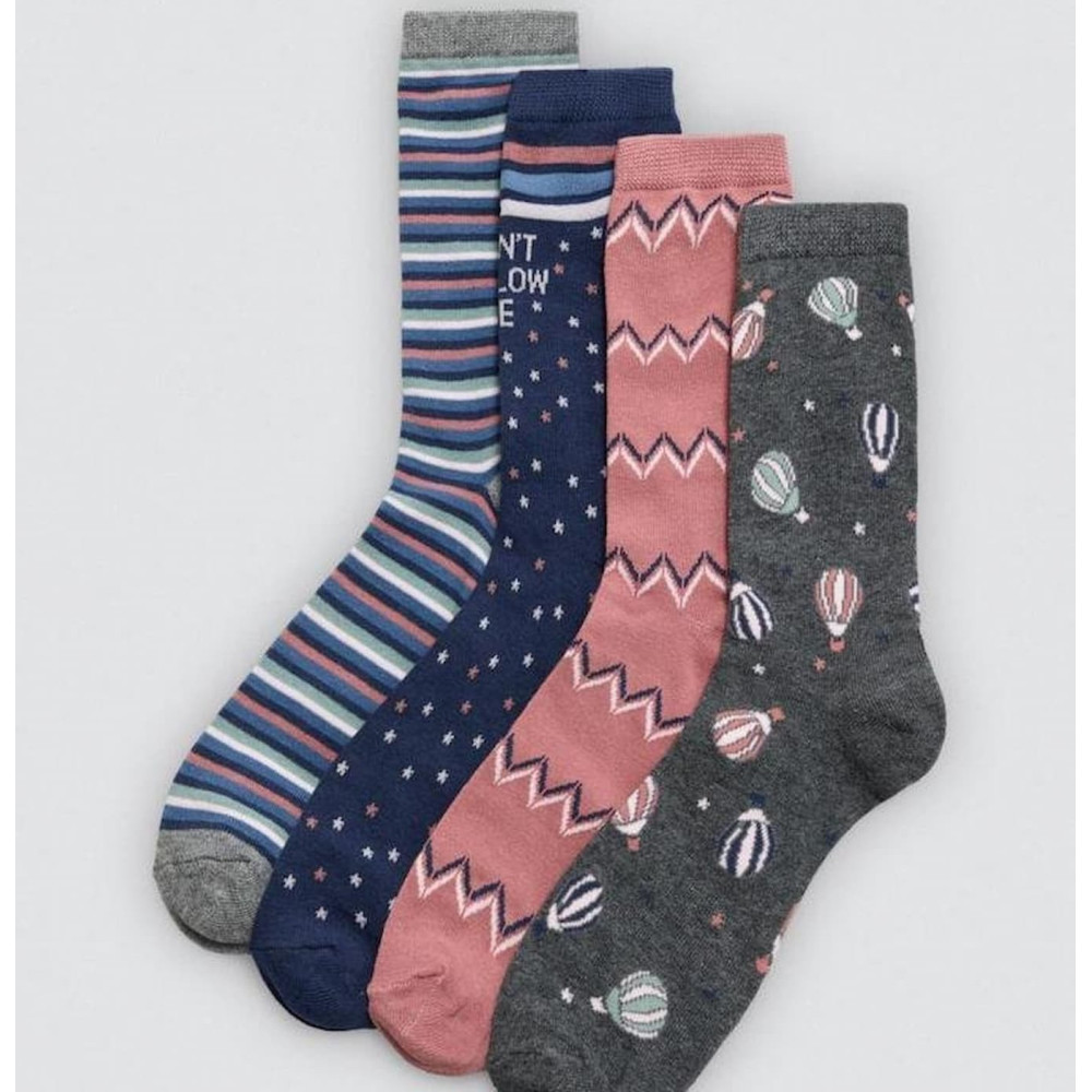 Calcetín de mujer estampado vendido por unidad