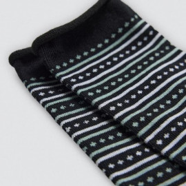 Calcetín de mujer sin puño estampado vendido por unidad