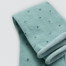 Calcetín de mujer sin puño estampado vendido por unidad