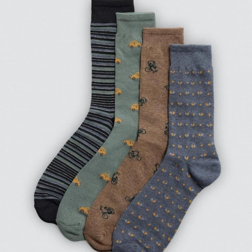 Calcetín de hombre estampado vendido por unidad