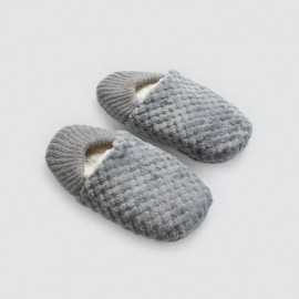 Patuco zapatilla mujer antideslizante gris