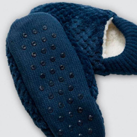 Patuco zapatilla mujer antideslizante azul suela