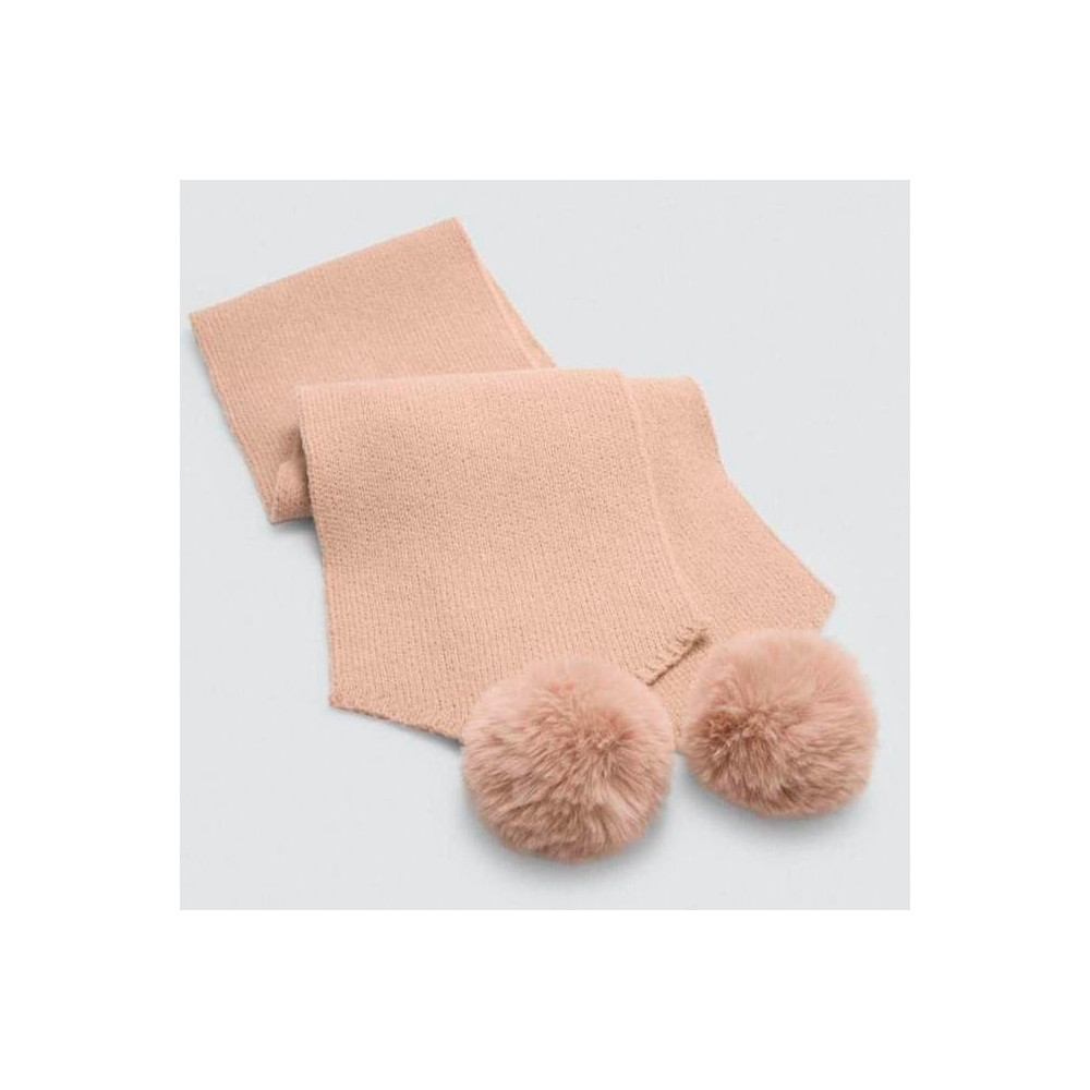 Bufanda mujer pompón